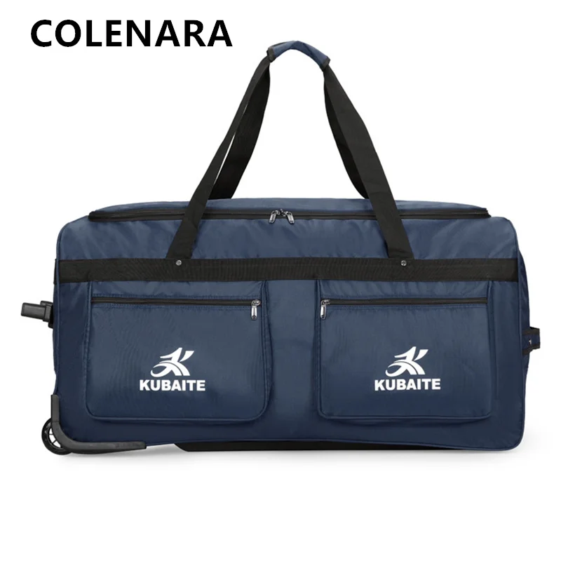 COLENARA الأمتعة حقيبة سفر أكسفورد القماش الرجال حقائب العربة شركة الطيران صندوق شحن رحلة عمل على ظهره حقيبة سعة كبيرة #4