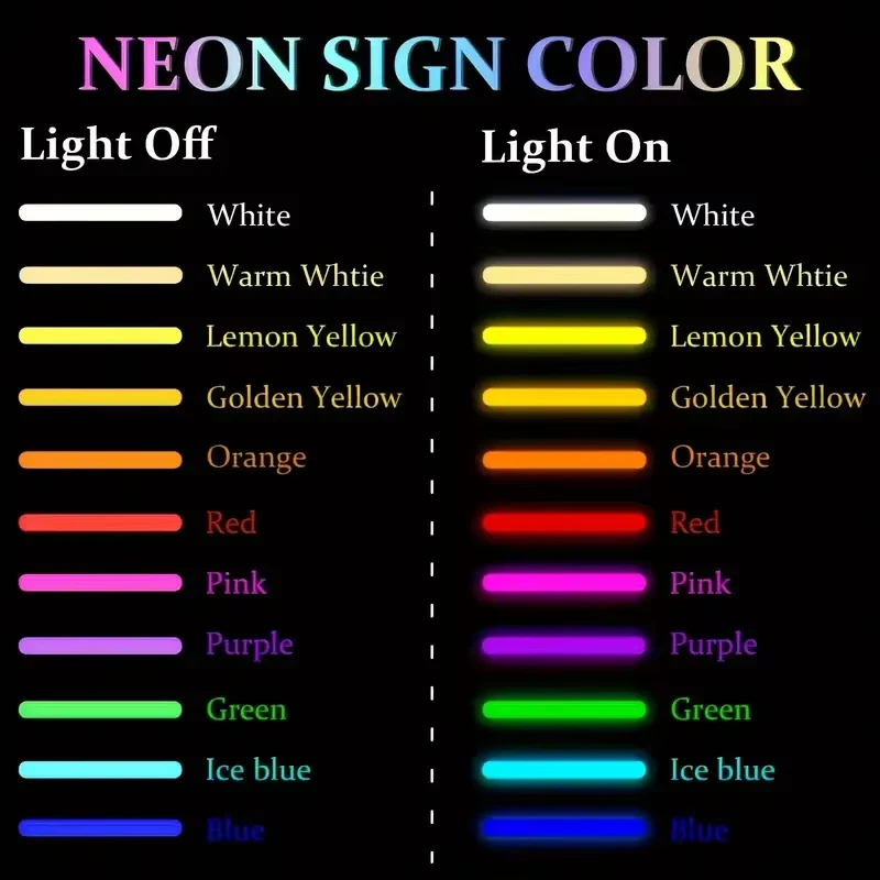 Customizable Colors Neon Sign for Wall Decor USB LED Neon Light, Bedroom Kids Room Game Room Party Decor Man Cave Home Artwork gallery 5