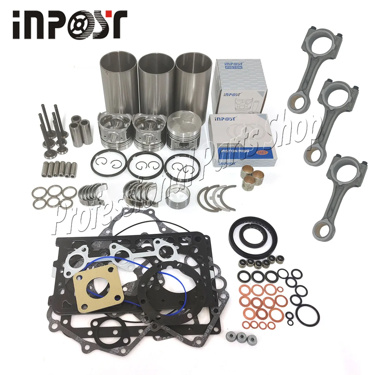 

D722 D722EBH D722E Overhaul Rebuild Kit Connecting Rod for Kubota Engine K008 Excavator Repair