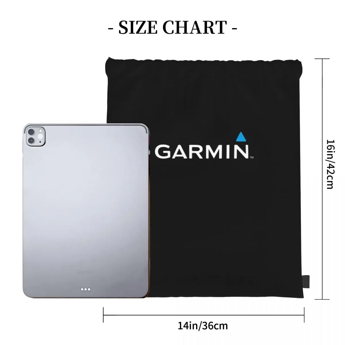 Official Garmin Original Merchandise Classic Backpacks Drawstring Bags Drawstring Bundle Pocket Sports Bag BookBag For Travel