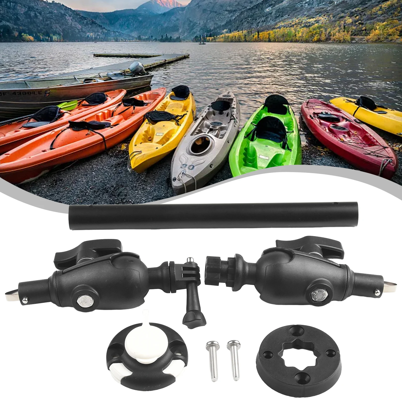 

Sleek Adjustable Bracket Kit Designed Specifically for Cameras on Watercrafts Strong Yet Lightweight Materials Used