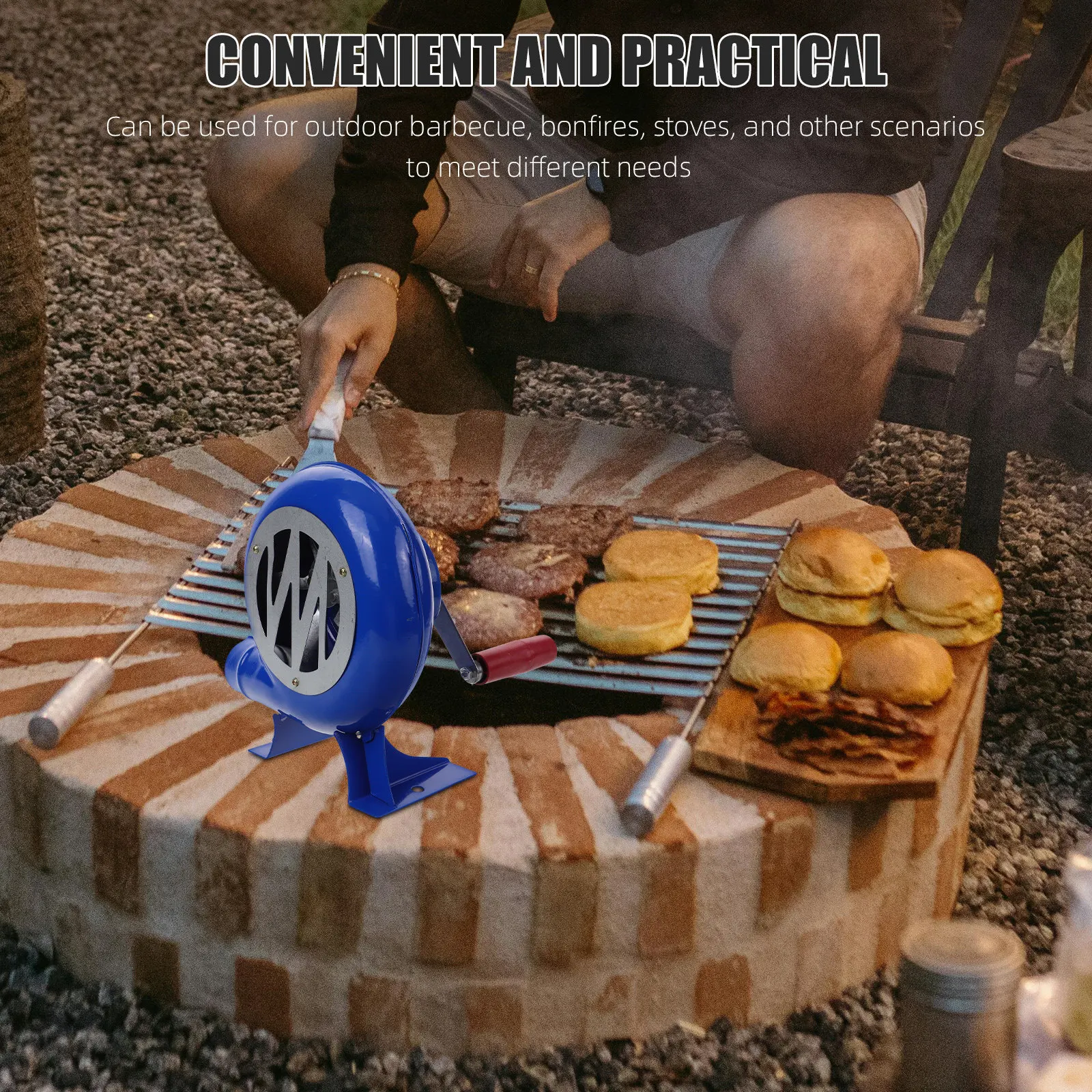 Ręczna dmuchawa do ognia, went – Outdoor Camping Fire recenzja i cena