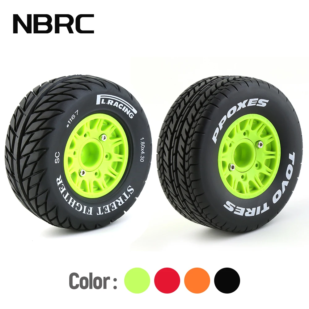 

4pcs 113*46mm Rubber Tires Wheel for 1/10 1/8 RC On Road Car HSP HPI Kyosho TAMIYA XV-01 XV-02 12/14/17mm Adapter Replaced