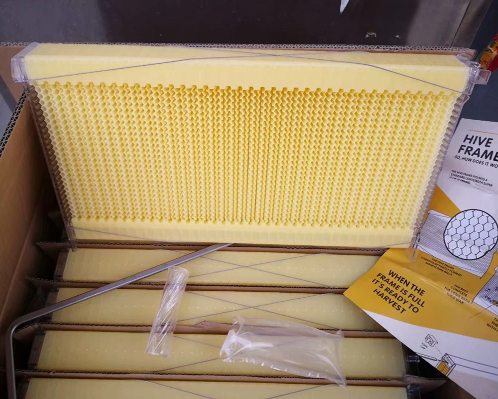 Export beehive 7PCS self-flowing honey nest base bee spleen self-flowing bee box automatic honey collection plastic nest X20