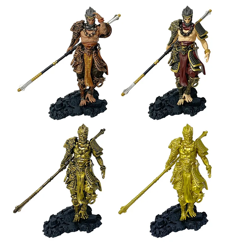 

18CM Black Myth: Wukong Destiny Man Qi Tian Da Sheng Gold Hoop Stick Explosive Desktop PVC Model Handmade Accessories Toy Gifts