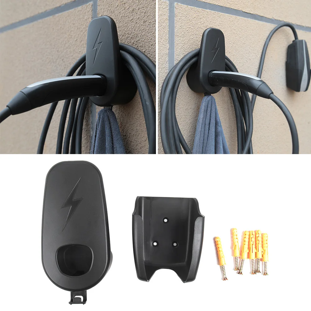 

Car Charging Cable Organizer with Chassis Bracket Wall Mount Connector Bracket Charger Cable Wall Holder for Tesla Model 3 Y