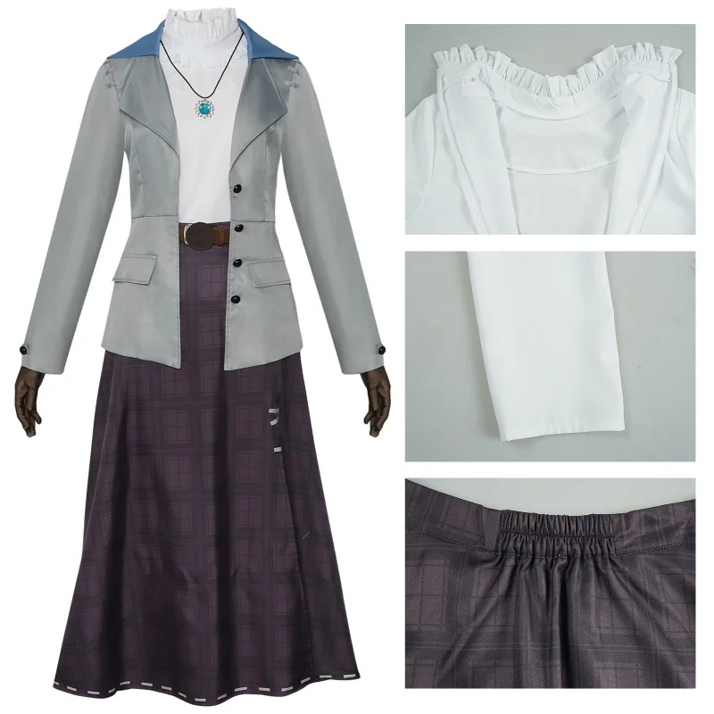 2025 لعب الأدوار الزي أليس ديروس جديد بقاء مراسل لعبة البدلة جميل تأثيري حلي هالوين حفلة كرنفال البدلة