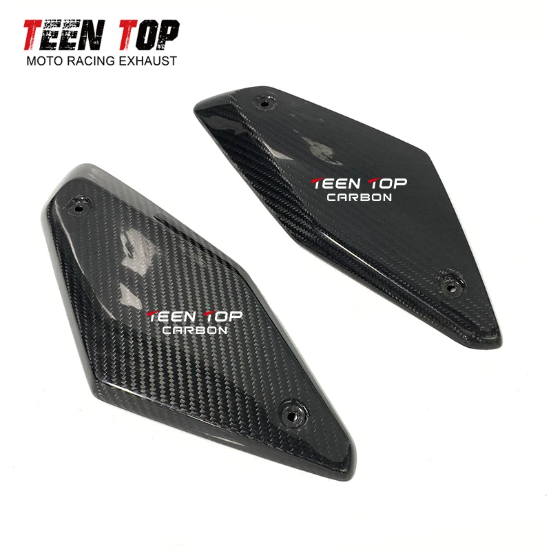 Komponen Panel Samping untuk Honda CB650R Serat Karbon Bodi 2019 2020 2021 2022 Knalpot Motor CB650 R Bagian Panel Samping Karbon