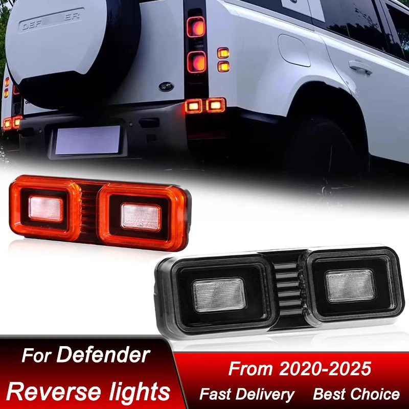 Hot Car Reverse light For Land Rover Defender 20-25 rear bumper light full LED DRL Dynamic Turn Signal Light Tail Lamp Assembly