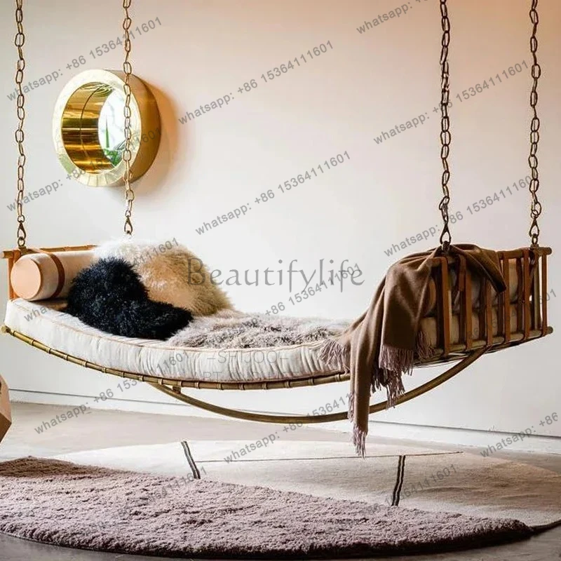 D30Balcony Outdoor Hammock Designer style high-end fashionable household Bedroom Bed Bed Swing Swing Cradle