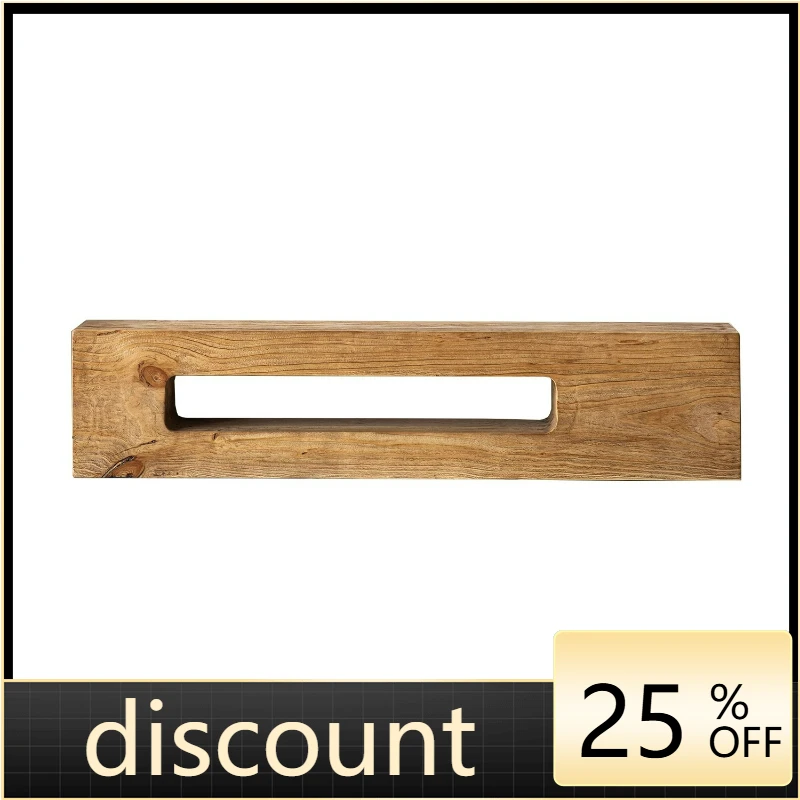 LTT log long coffee table small apartment living room tea table clothing store shoe change stool solid wood