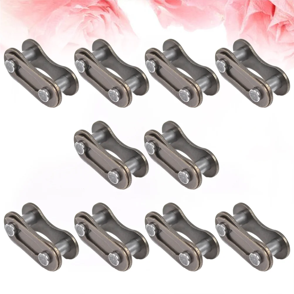 10Pc Missing Link Stainless Steel Chain Folding Single Chain for Bike Accessory