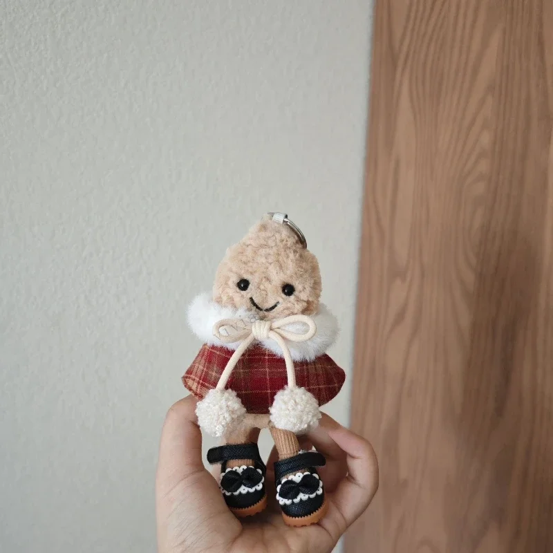 Dla Jellycat 11cm orzeszki ziemne pingwin strój zamienny nakrycia głowy nowy rok świąteczna peleryna spódnica ubranka dla lalki akcesoria Mini ubrania