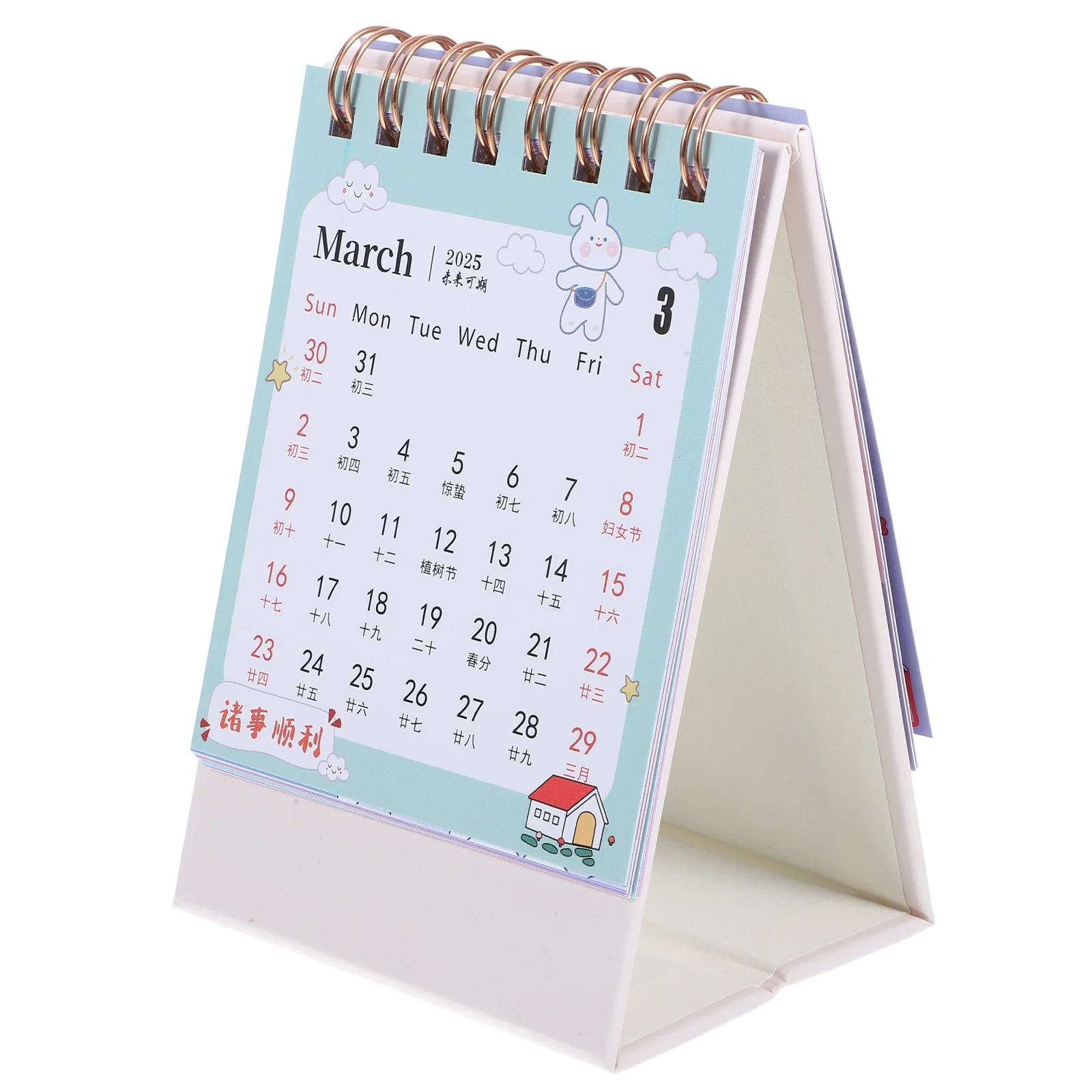 

2025 Desk Calendar Daily Planner Standing Mini Desktop Calender Small Calendars Office