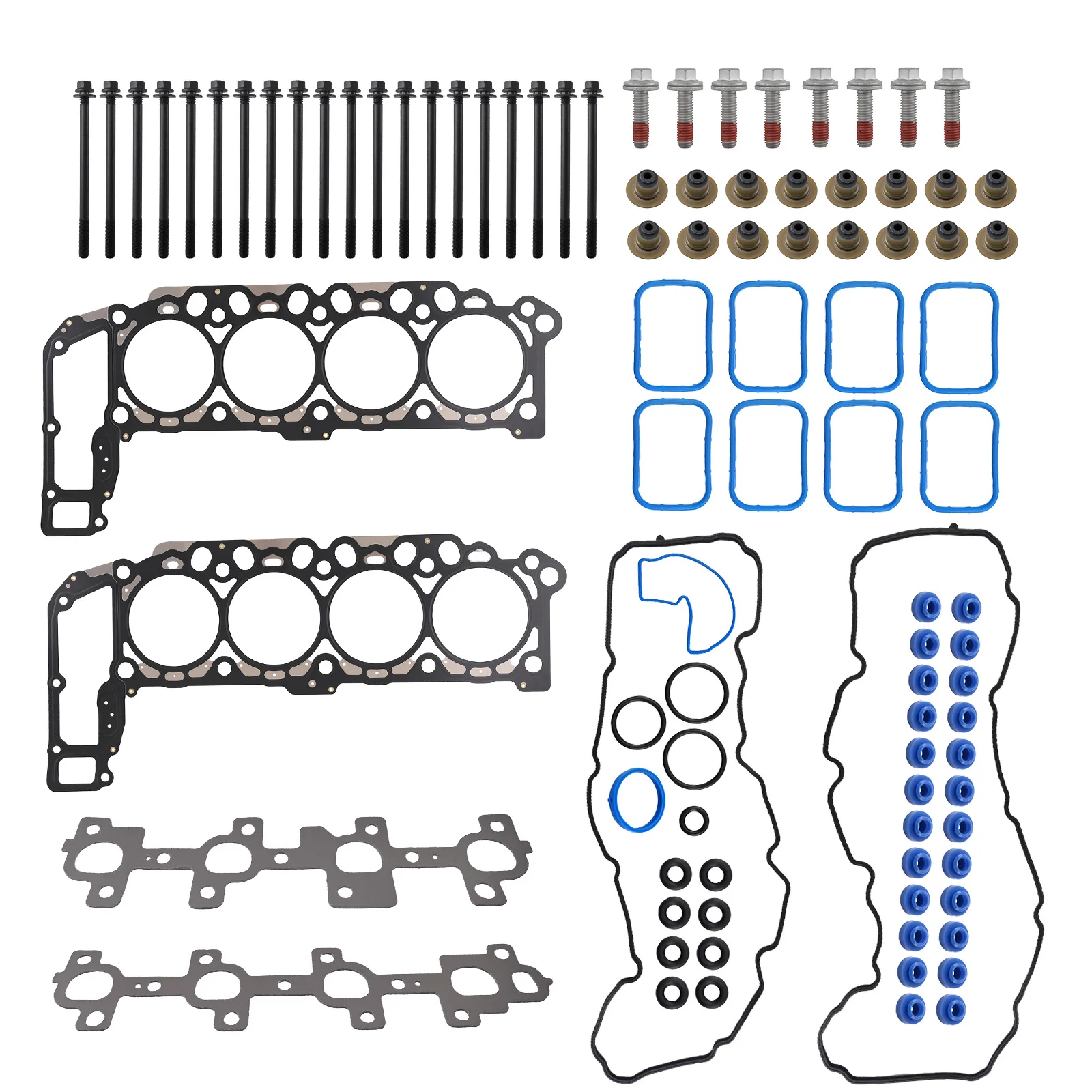 

Комплект болтов для прокладки головки блока цилиндров для Jeep Mitsubishi 4.7L SOHC 16V 2006-2007 HS54237AH