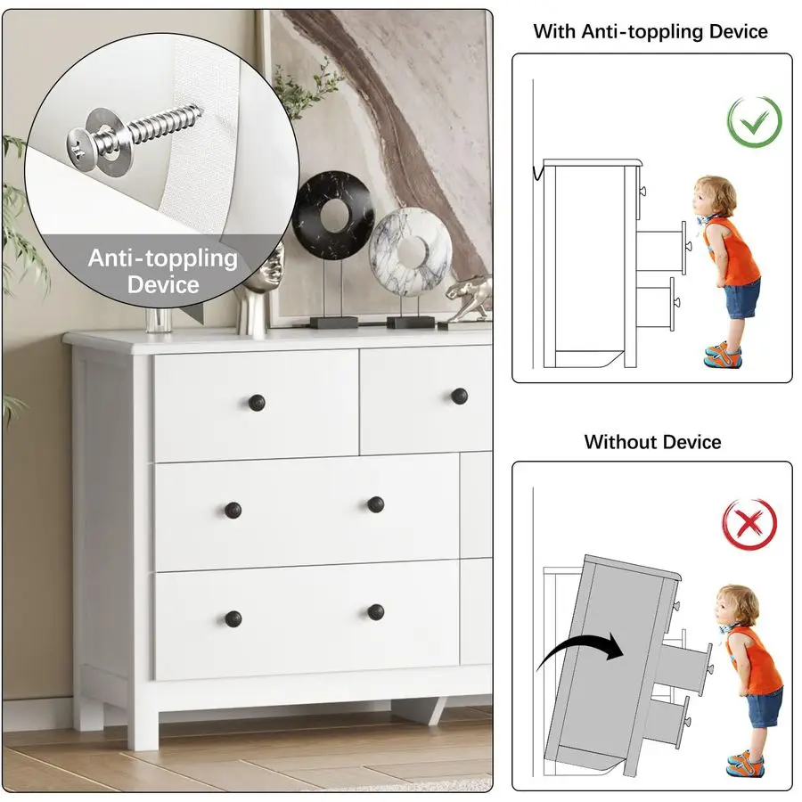 خزانة ملابس لغرفة النوم، خزانة ذات 7 أدراج بمقبض معدني ودرج عريض، خزانة تنظيم تخزين مزدوجة خشبية حديثة f