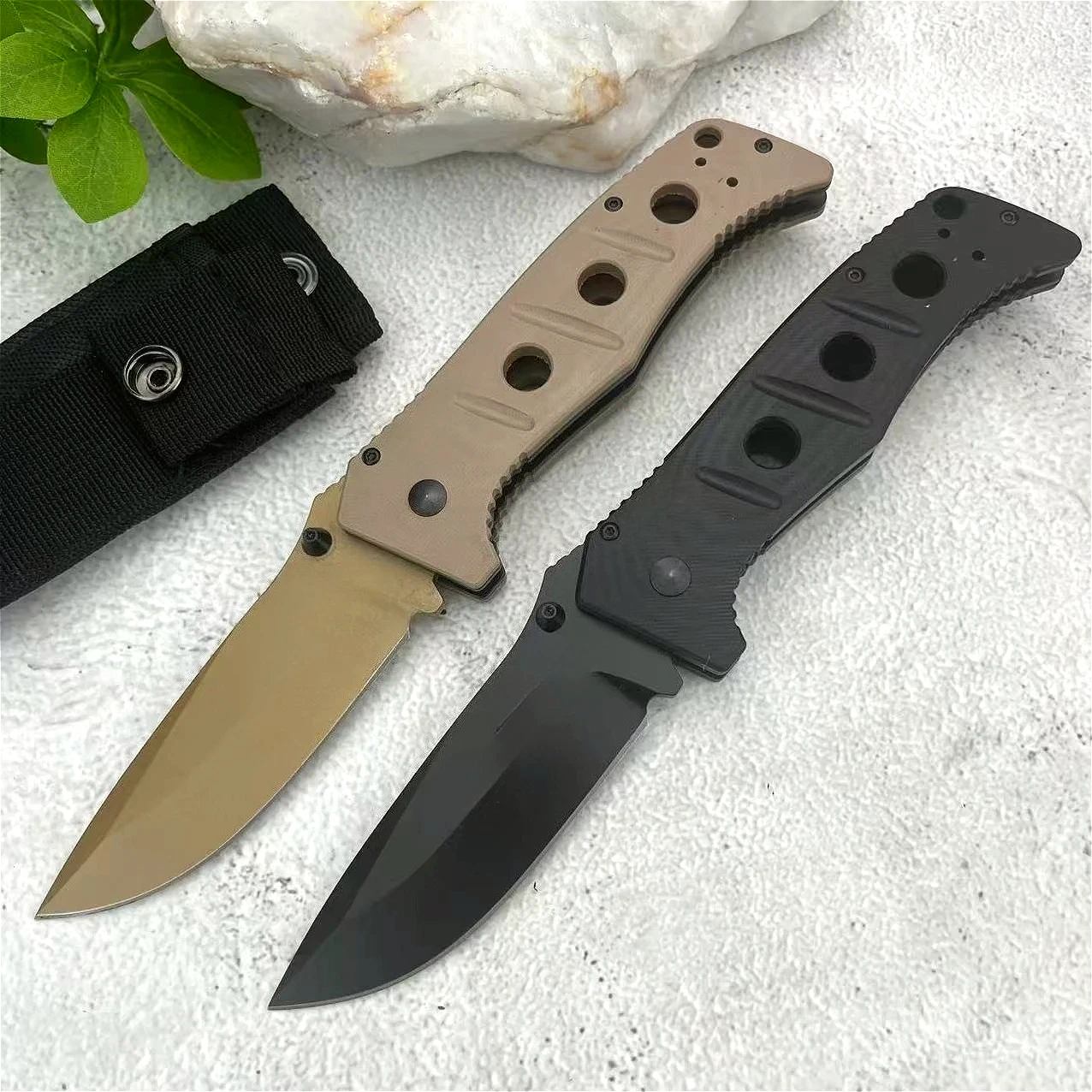 

High Hardness D2 Blade Outdoor Camping Folding Knife Portable Wilderness Survival Hunting Combat Pocket Knife Hiking EDC Knife