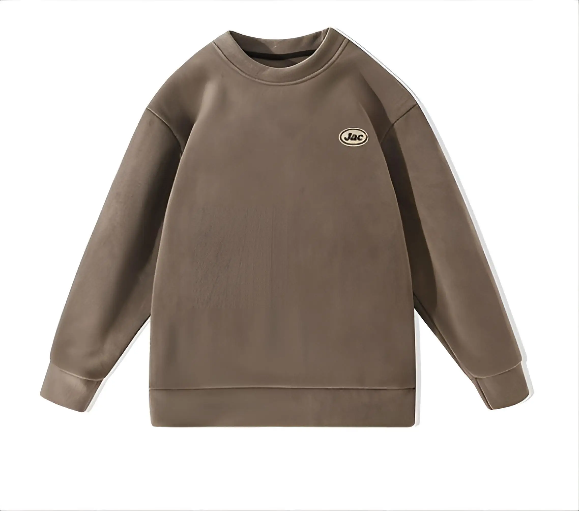 Sweat-shirt polaire sans chapeau pour femme, col ras du cou, ruban rose, manches chauve-souris, à lacets, fleur à volants, belle collection hiver