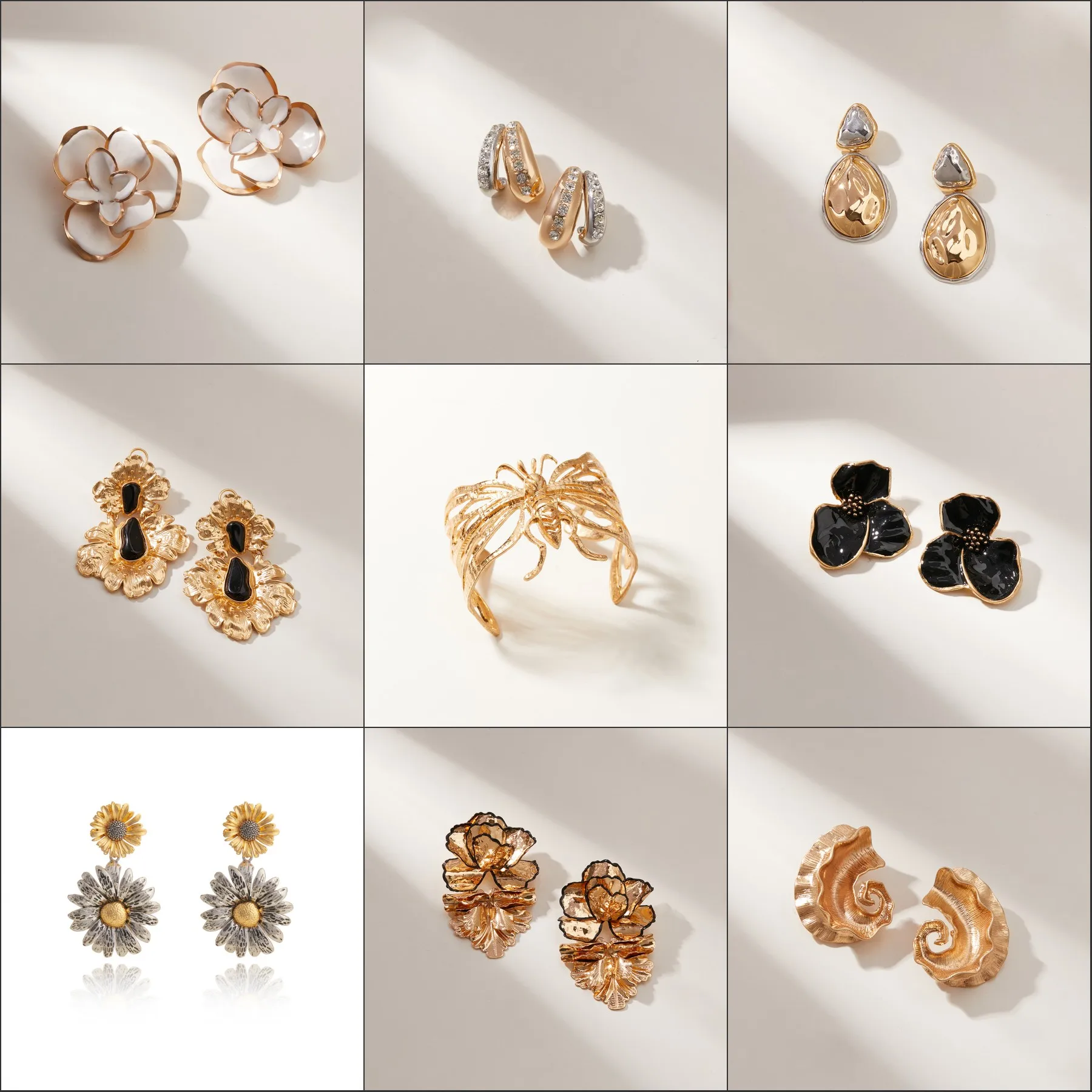 

LESHORE's new minimalist fashion niche designer style women's ear studs Ear Hoops Jewelry gift