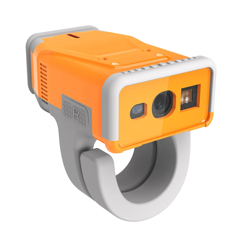 Effon T3 23g superleichter QR-Code 2D tragbarer Ring-Barcode-Scanner Mini tragbarer Android Wireless BT Finger-Barcode-Scanner