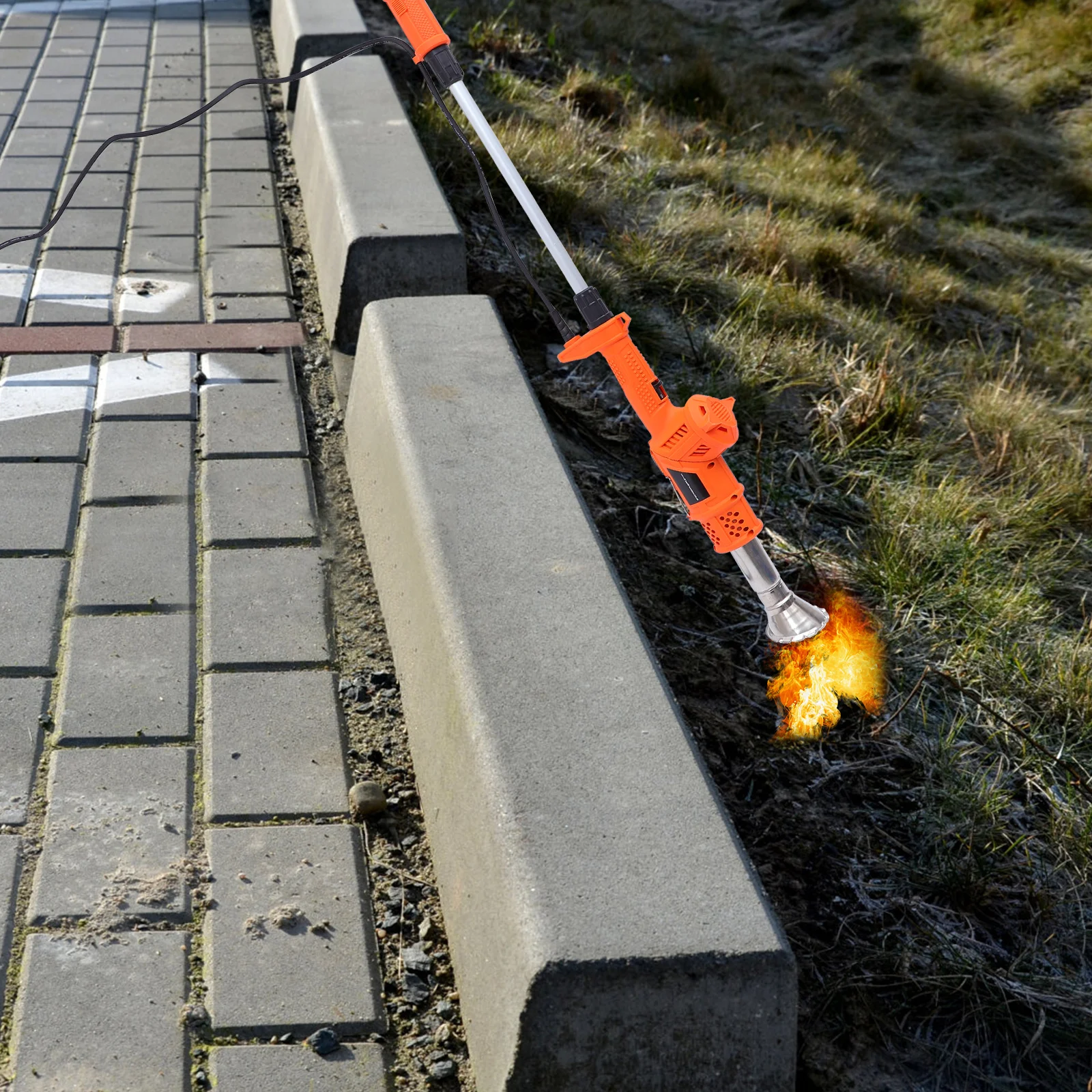 Electric Weed Remover Tool Thermal Weeding Stick Bbq Igniter Grass Burner Durable Comfortable Handle Us Plug Burner