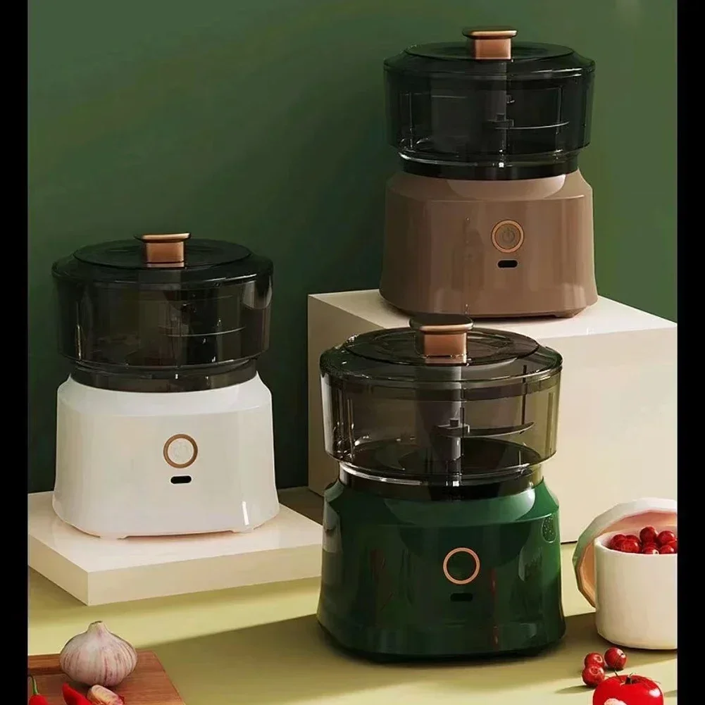 多機能電気食品チョッパー,キッチンブレンダー,家庭用電気ガーリック泡立て器,補助食品機