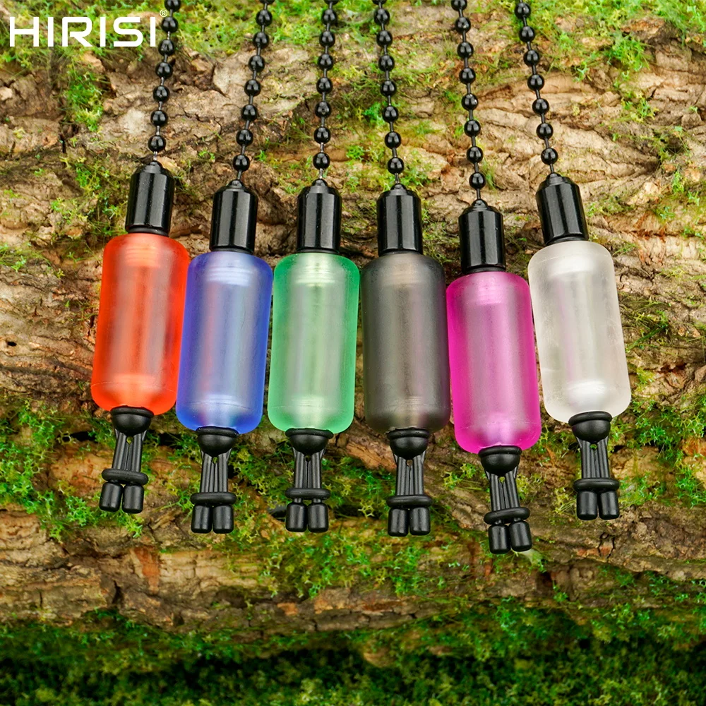 Hirisi B2041 2 Stück Karpfenangel-Swinger Bissanzeiger 6 Farben Abnehmbare Fluoreszierende Röhren Karpfenangel-Zubehör