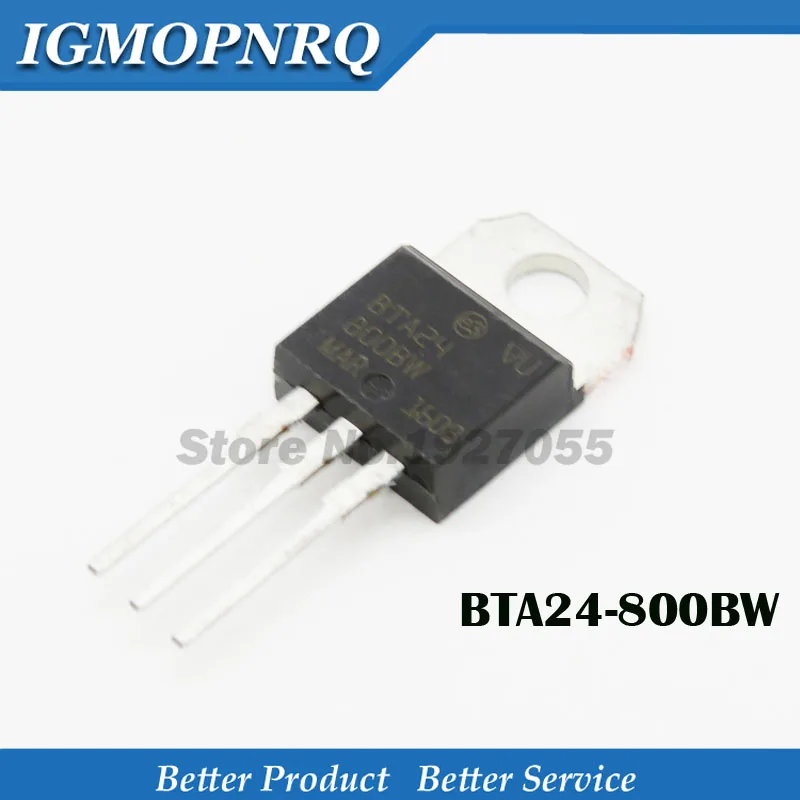 10 Stück BTA24-800BW BTA24-800B BTA24-600BW BTA24-600B TO-220 800 v25a 1 W bidirektionaler Thyristor