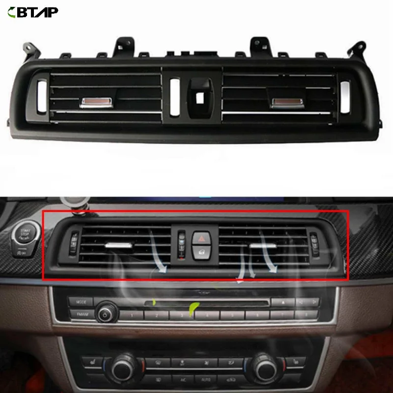 BTAP New Car Front Dash Panel Center Fresh Air Outlet Vent Grille Cover ForBMW F10 F18 520i 528i 535i 64229166885