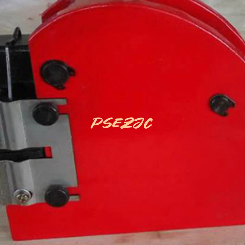 Manual Edge Rolling Machine for Red Circular Metal Products