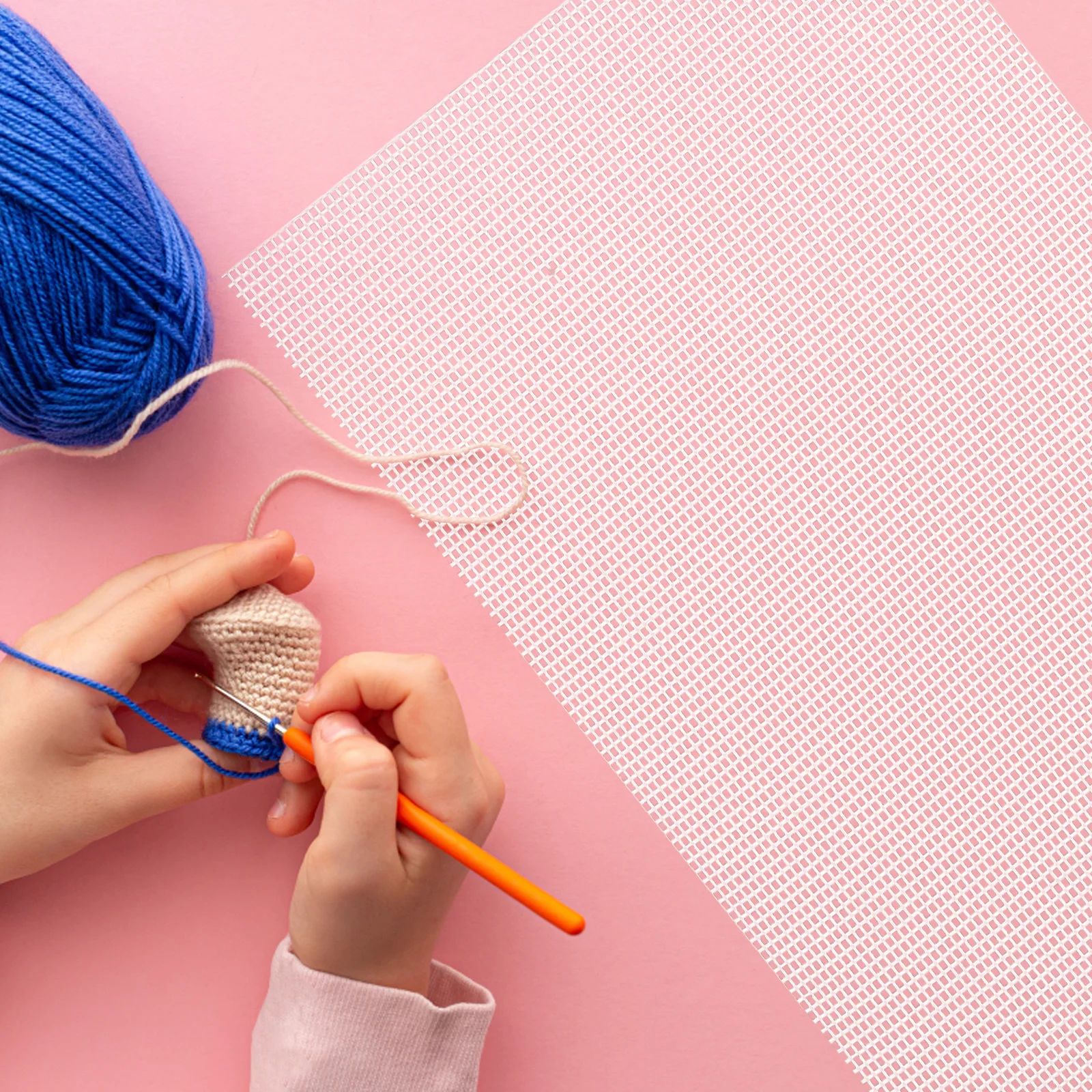 

4 Pcs Plastic Canvas Sheet for Embroidery Crafts Mesh Grid Yarn Projects Knitting Crochet Sewing Flexible