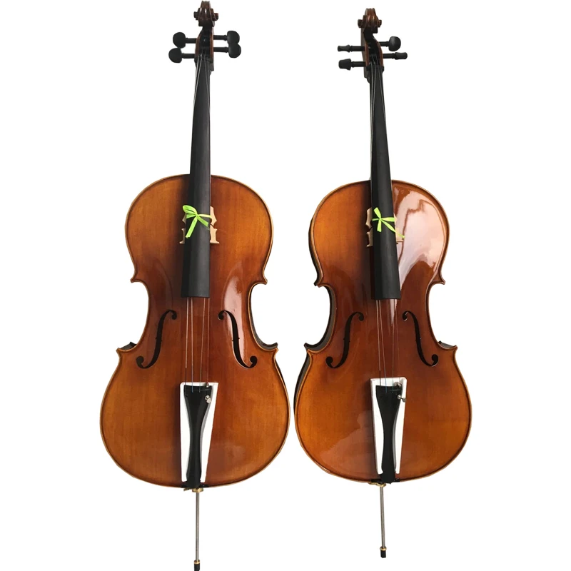 Handmade High Quality Gloss Cello with bow case rosin