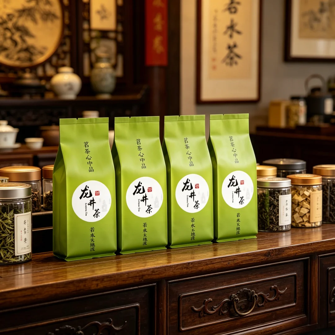 50-250g White Tea, Black Tea, Golden Bud Tea Packaging Bags, Tea Vacuum Packaging Bags