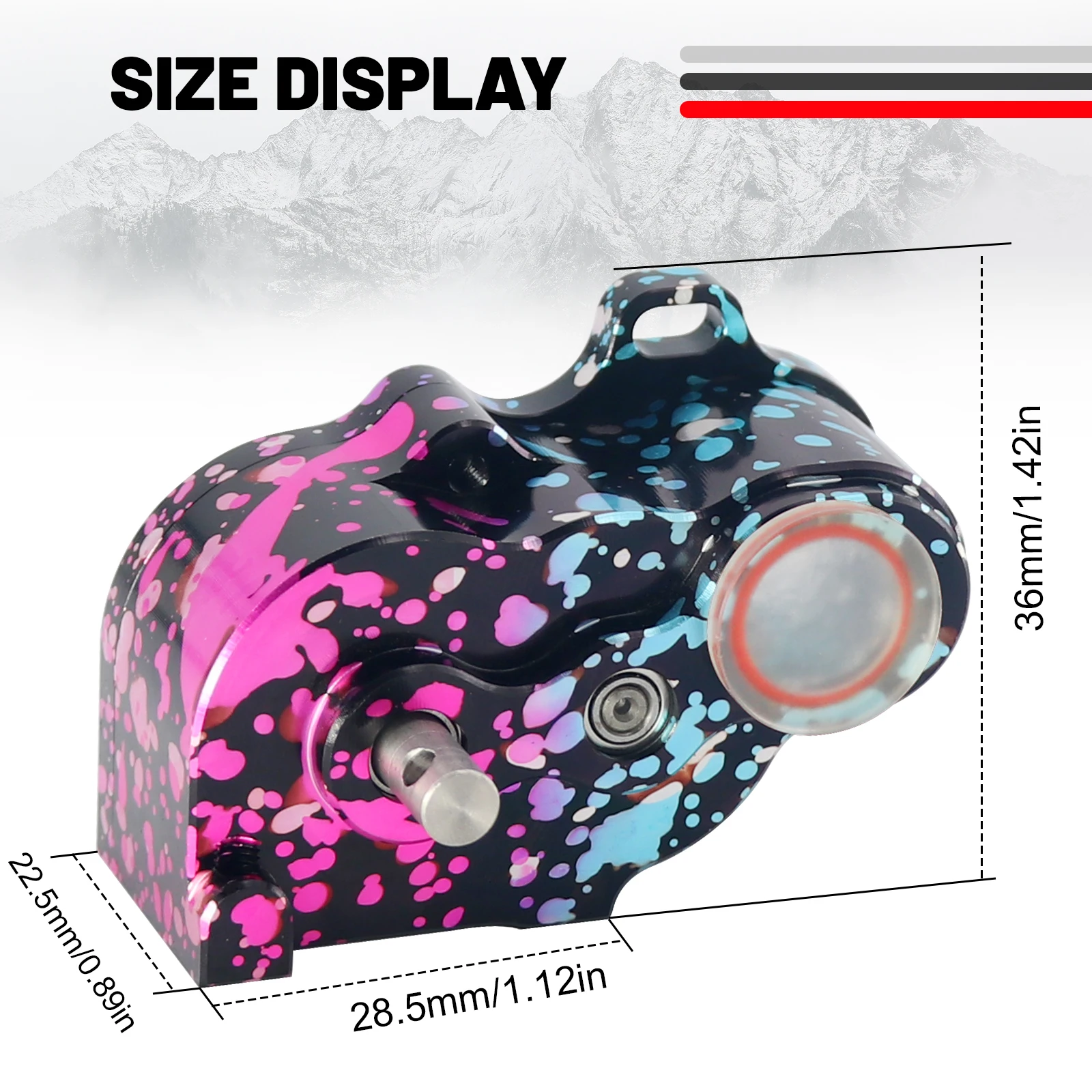 Caja de cambios completa de transmisión de baja velocidad LCG 1/10 con piñón de Motor 9T para 1/10 Axial SCX10 TRX4 RC Crawler accesorios DIY