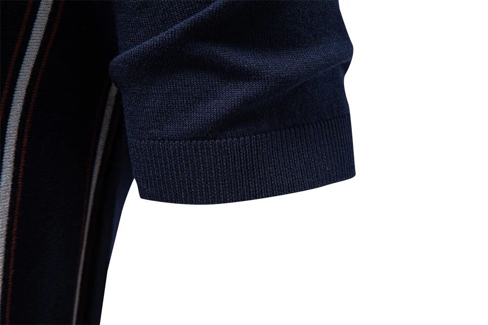 AIOPESON Herren Gestreiftes Poloshirt im Old Money Stil Kurzarm Weich Atmungsaktiv Lässig Eleganter Stoff für Komfortables Tragen – Detail 10