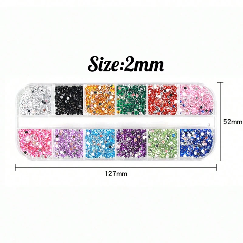 4 Pz/set Unghie Art Accessori Strass Cristallo 3D Decorazioni FAI DA TE Glitter Cristallo Rivetto Gemma Forniture Per Unghie Punteggiatura Penna Pinzette