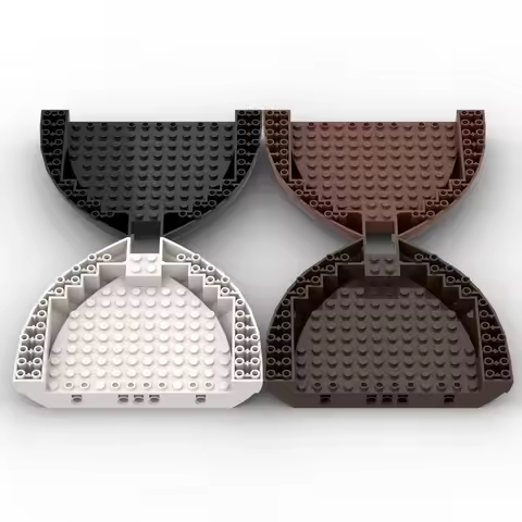 MOCcreative Building BlockS Technology Parts 16x13x2 Bow Hull Deck 2PCS Children's Puzzle Toys 64651