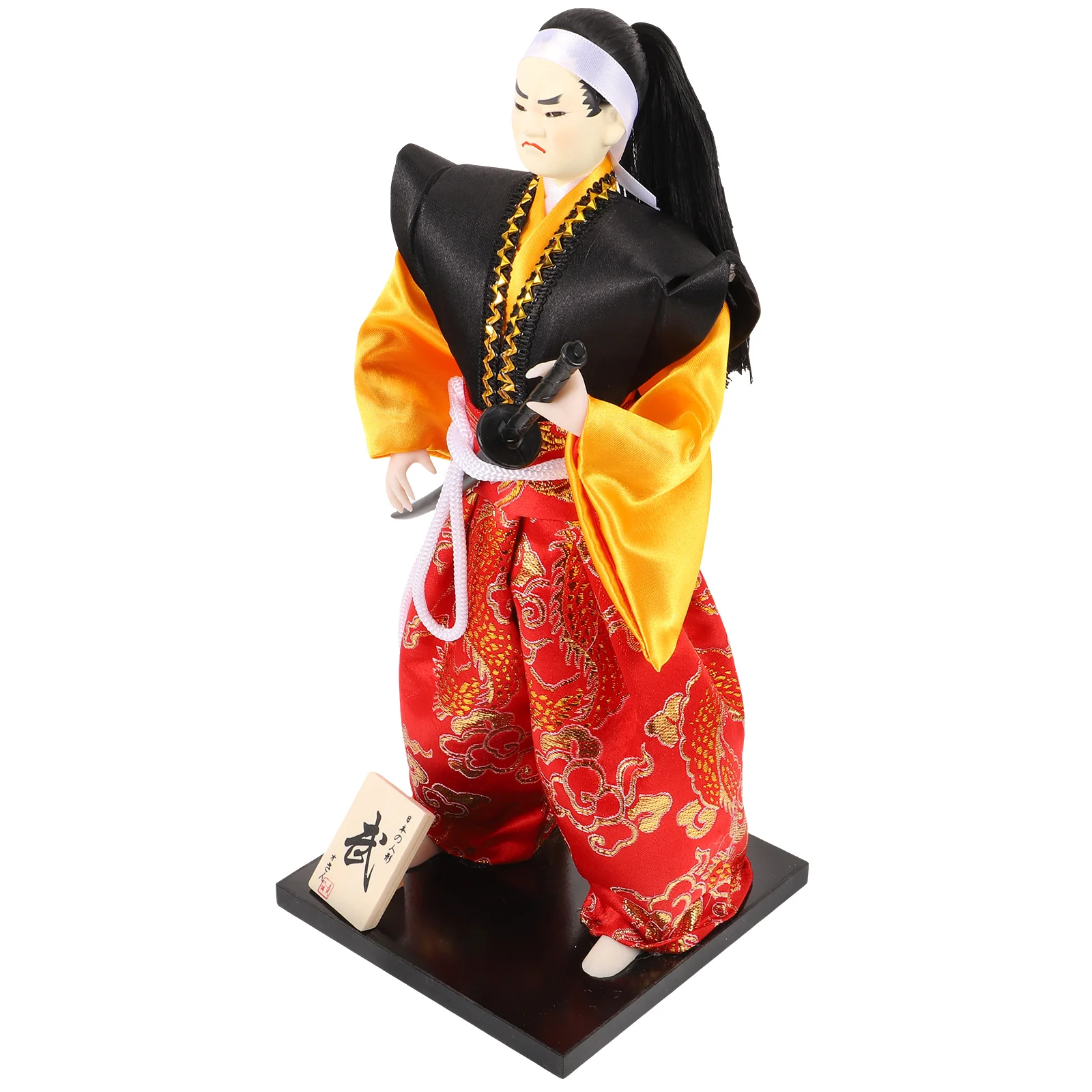 

Japanese Samurai Ornaments Home Decor Decorate Crafts Decoration Cloth Desktop Figure Man