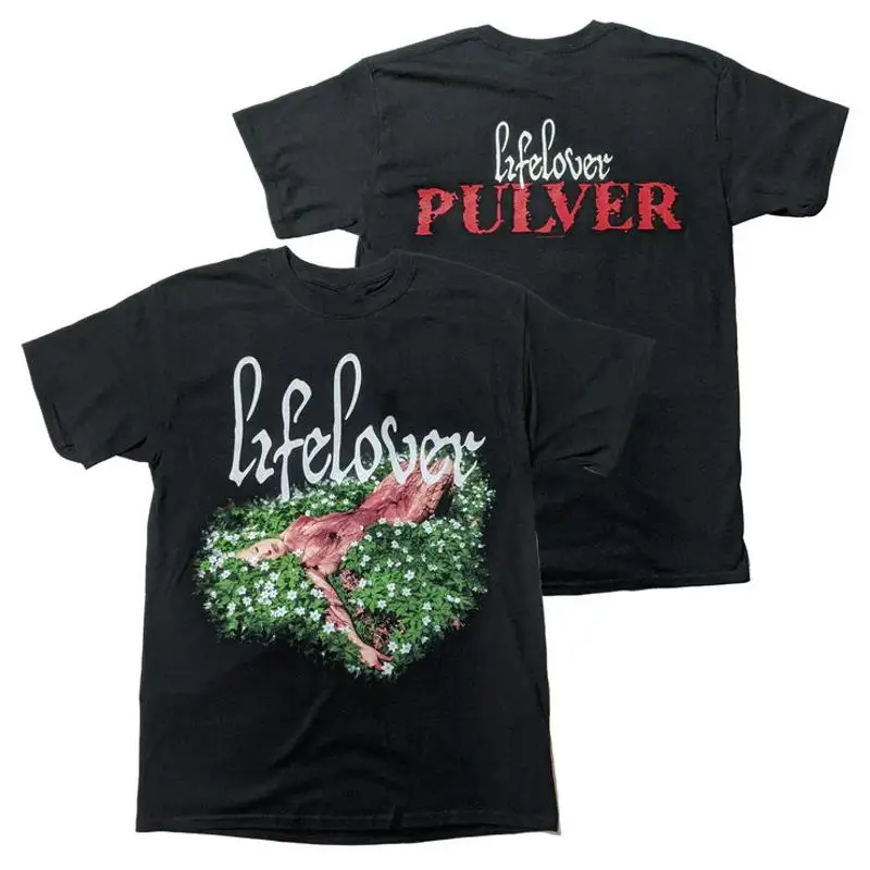 Lifelover Band Pulver T-Shirt Schwarz 2-seitig Herren und Damen Baumwolle UR302