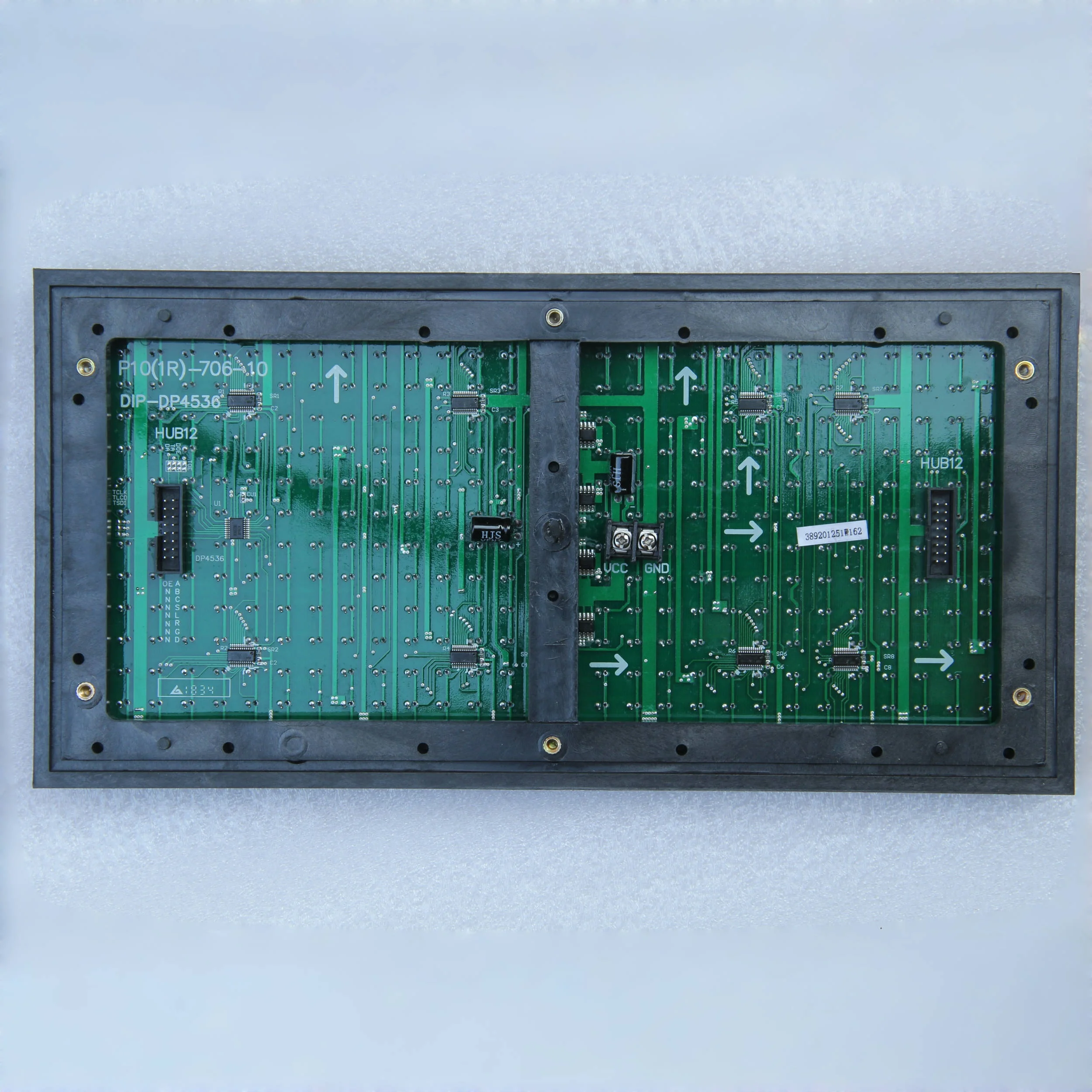 2 قطعة/الوحدة LED وحدة عرض P10 لوحة الرسومات DIP HUB12 واجهة واحدة عالية السطوع عرض اللون الأحمر لعلامة المعلومات