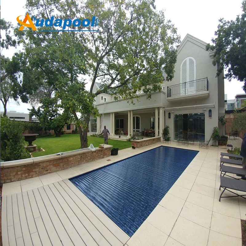 New product swimming pool cover anti UV  Retractable Pool Cover automatic cover slats