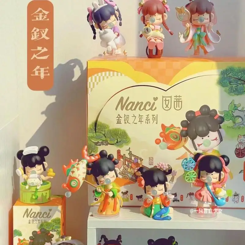 

TOP TOY Оригинальный Nancis Год Золотой Шпилька Китайский Стиль Слепая Коробка Фигурки Настольный Орнамент Игрушка Подарок Коллекционная