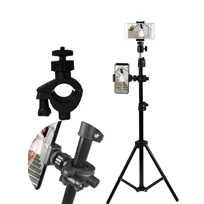 1 PCS Live Broadcast Bracket Tripod Mobile Phone Tablet Clip Heightening Bracket Extension Clip O-Shaped Extension Clip