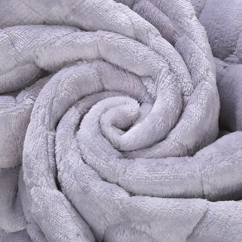Solid Color Red Soft Thicken Flannel Quilted Sofa Towel Warm Plush Sofa Cover Anti-slip Couch Covers for Sofa Floor Mat