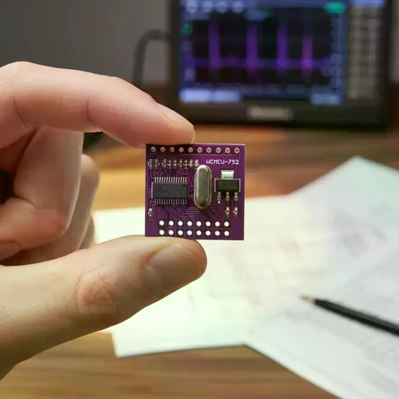MCU-752 UART Converter Board - Reliable I2C/SPI to Dual UART Adapter for Microcontroller Development