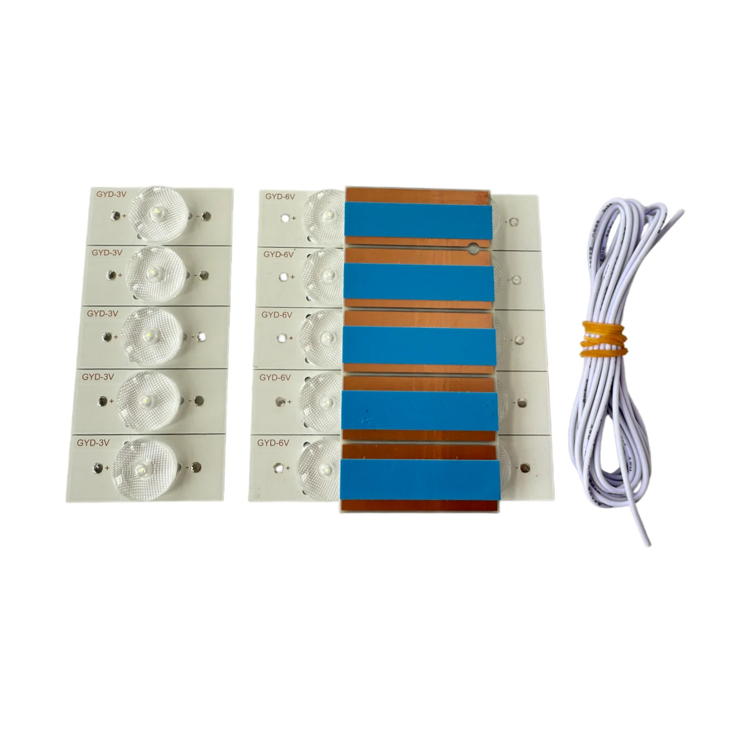 3V SMD Lamp Beads with Optical Lens Filter for 32-65 inch LED TV Repair (3V with Cable) LED Backlight Strip Brand New