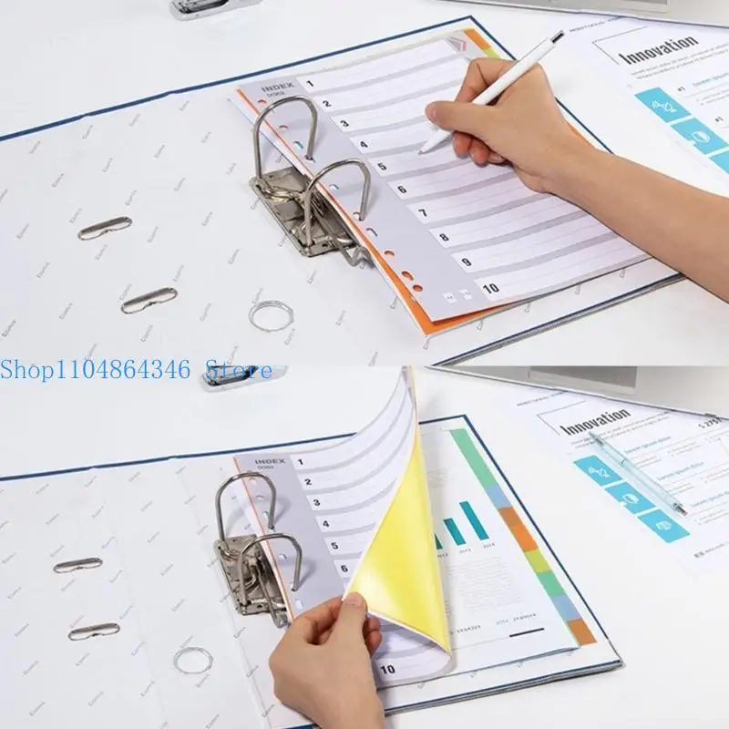 5asd chỉ số đầy màu sắc tab thư mục