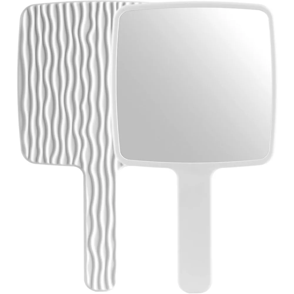 

Hand Mirror, With Handle for Makeup, Portable Cute Hand held Mirror for Shaving, Travel Mirror