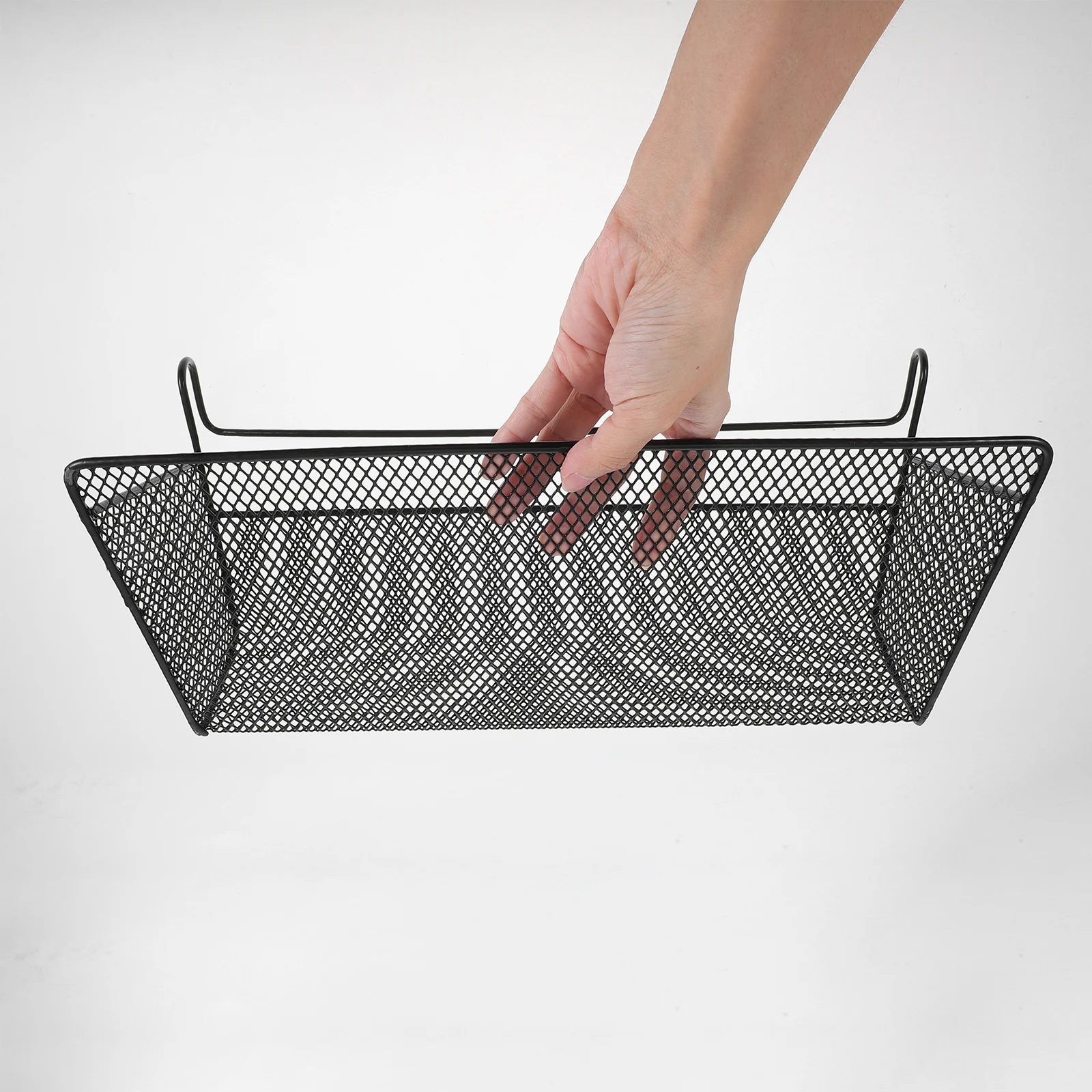 Cestino da appendere al comodino, uso in dormitorio, organizer in metallo, senza trapano, letto a castello, portaoggetti per articoli vari, organizer da appendere di grande capacità