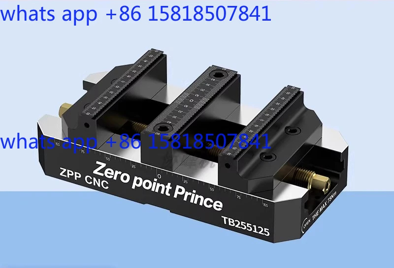 Double station self-centering vice four or five axis tooling fixture zero point positioning quick change fixture